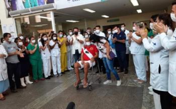Hospital referência em Covid no Rio dá alta ao último paciente com a doença e zera internações