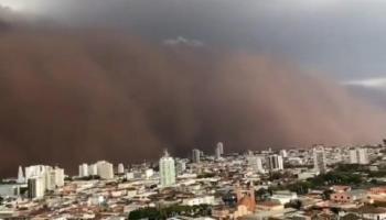 Cidades de SP e do MS registram novas tempestades de areia