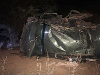 Jacobina, quatro pessoas morrem e 1 fica ferida após carro capotar na BA-144