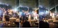 Integrantes do Psirico e Samba Trator trocam socos em cima do palco; veja vídeo